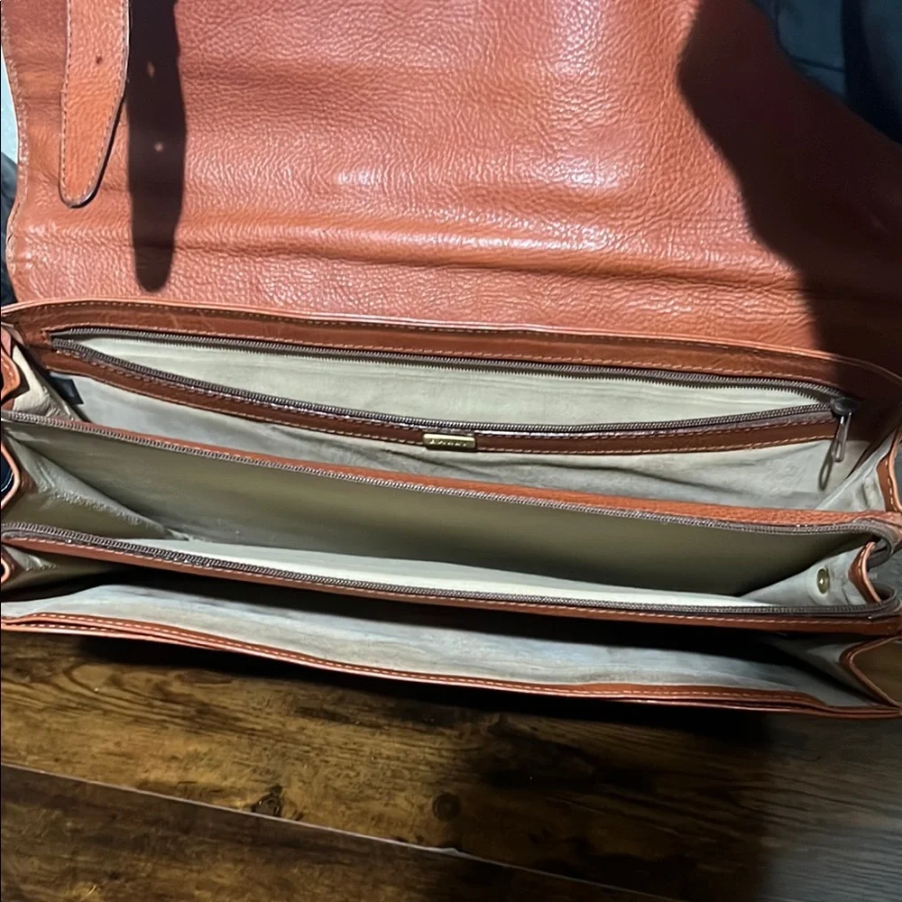 Bally Tan Leather Men's Briefcase